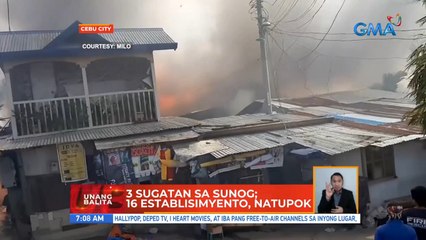 3 sugatan sa sunog; 16 establisimyento, natupok | UB