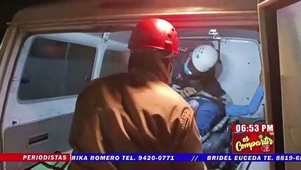 Una persona lesionada en una accidente vial entre moto y pick-up en Copán