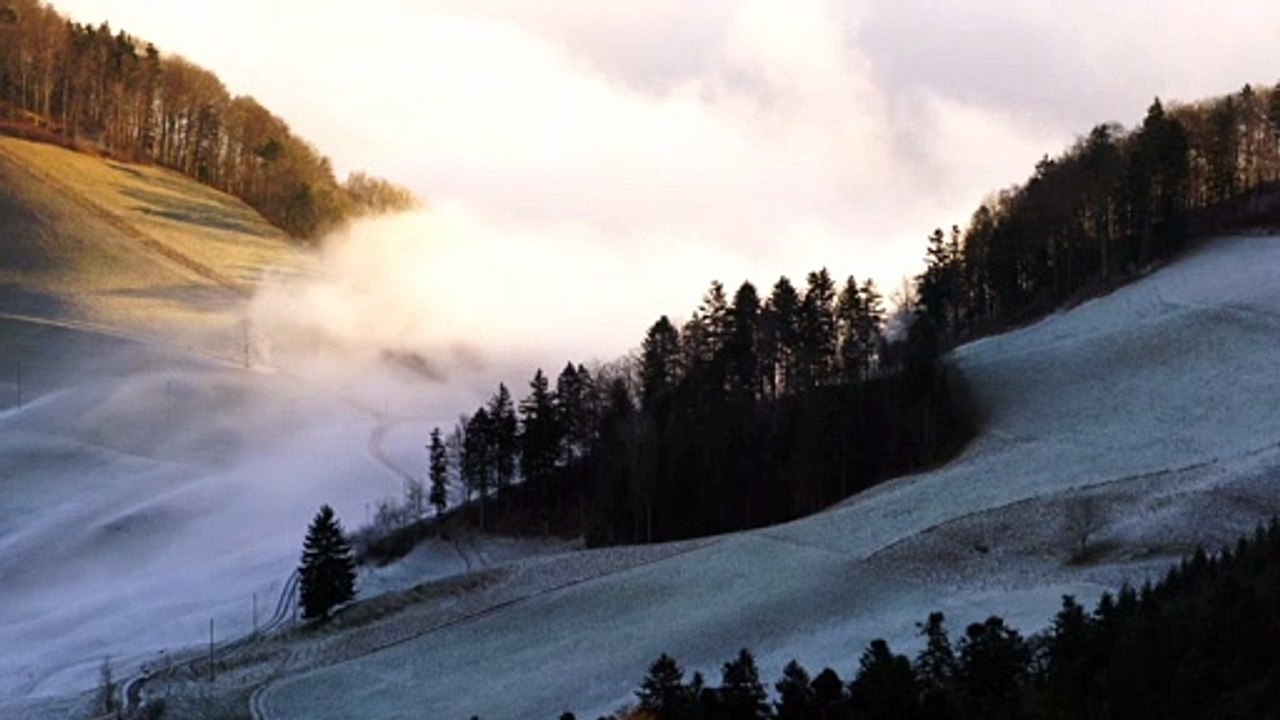 snow-covered mountain scenery