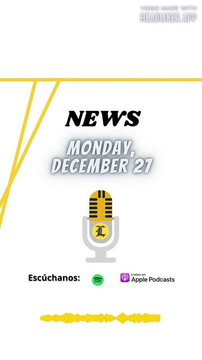 NEWS: Monday, December 27
