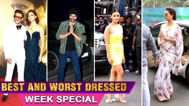 Kangana, Deepika, Ranveer, Alia, Kartik | Week's Best & Worst Dressed | Spotted