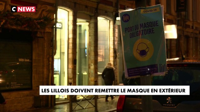 Les Lillois doivent remettre le masque en extérieur