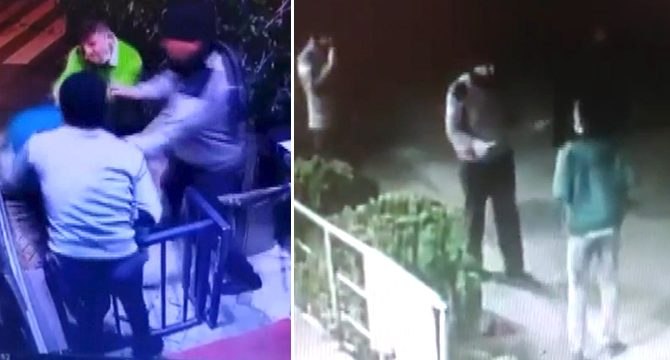 Marketten çaldığı ürünlerle yakalanıp darbedildi