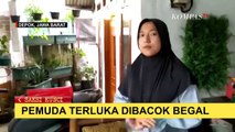 Sadis! Begal Bacok Seorang Pemuda di Depok, Aksinya Terekam CCTV