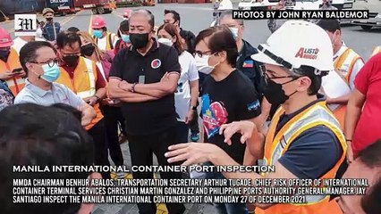 Manila International Container Port inspection