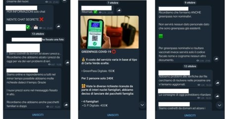 Télécharger la video: Roma - Falsi Green Pass venduti online: oscurati 17 canali di messaggistica (27.12.21)