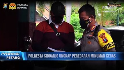 Polresta Sidoarjo Gerebek Agen Minuman Alkohol Tidak Berizin