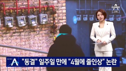 “동결” 일주일 만에…“4월에 전기·가스 줄인상” 논란