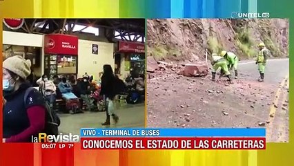 Salidas de buses normales y carreteras al interior del país expeditas