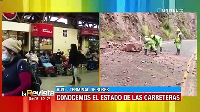 Salidas de buses normales y carreteras al interior del país expeditas