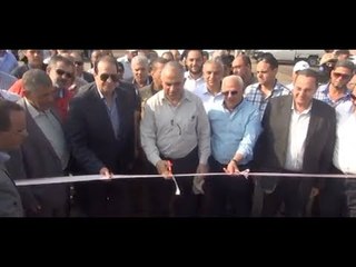 وزير الري يفتتح محطة صرف سهل الحسينية وكوبري حادوس