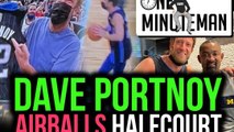 Did Dave Portnoy of Barstool SPORTS just airball 2 half court shots?
