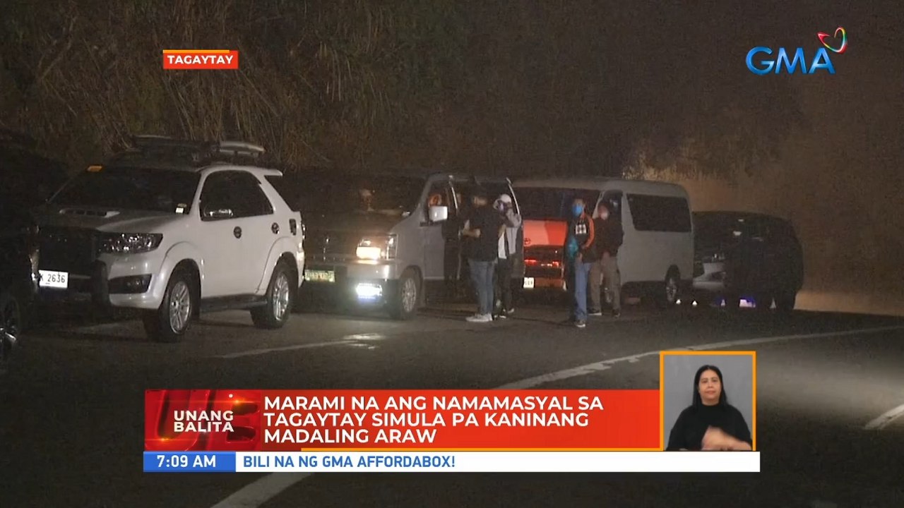 Marami na ang namamasyal sa Tagaytay simula pa kaninang madaling araw | UB