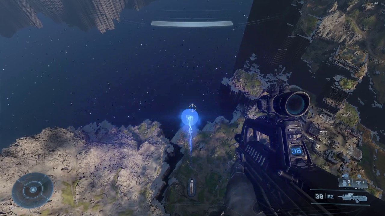 Flying Across Map | Halo Infinite Campaign #shorts