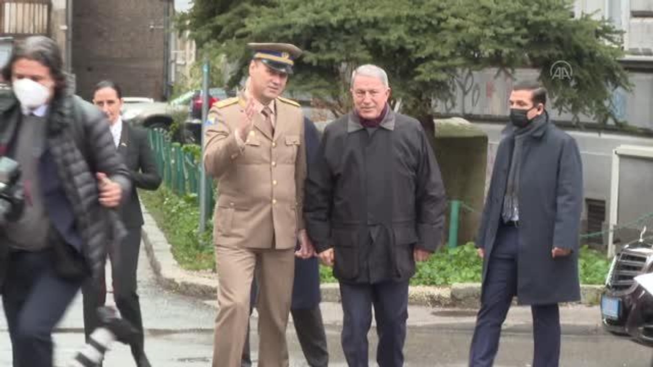 SARAYBOSNA - Bakan Akar, Bosna Hersek Genelkurmay Başkanı Korgeneral Senad Masovic'i kabul etti