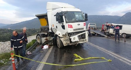 Aydın’da TIR dehşeti! 1 ölü, 3 ağır yaralı