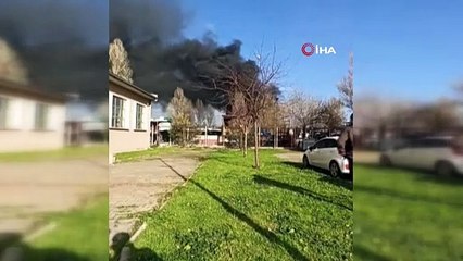 Bursa'da korku dolu anlar! Hurda deposu alev aldı