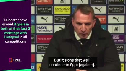 Rodgers says Foxes ready for fight ahead of huge Liverpool test