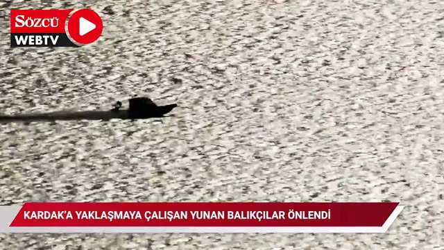 Kardak’a yaklaşmaya çalışan Yunan balıkçılar önlendi, gerginlik yaşandı