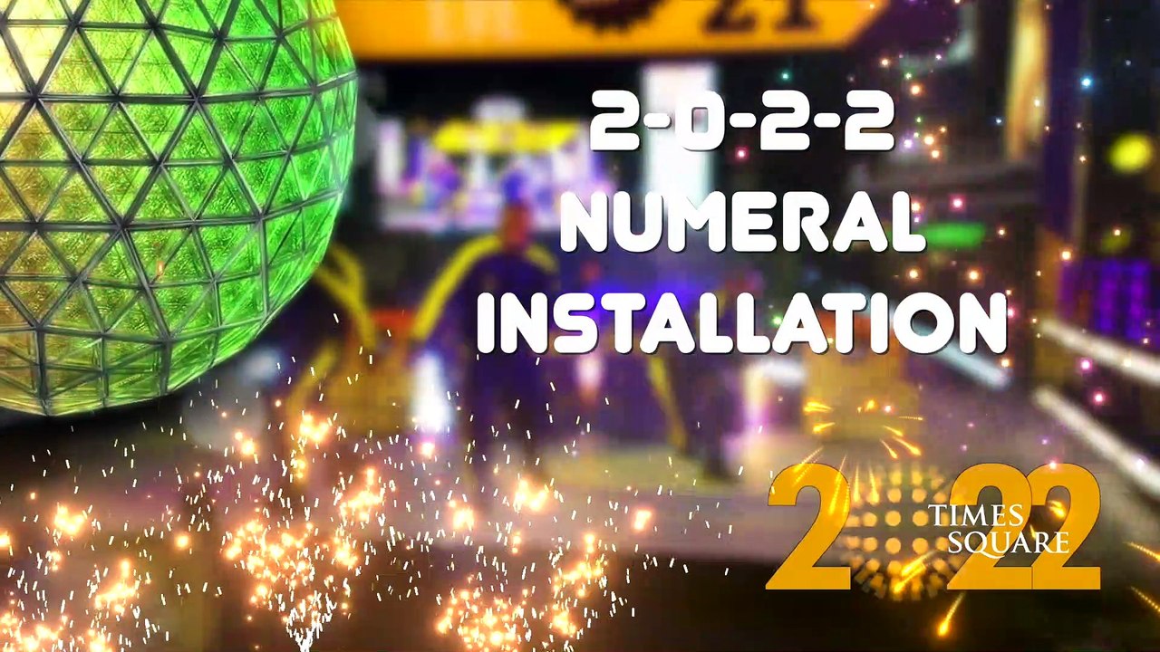 Times Square New Year's Eve 2022 Numeral Installation