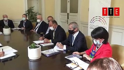 Punto de prensa de Juan Sutil en la Convención Constitucional