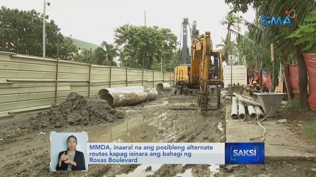 MMDA, inaaral ang posibleng alternate routes kapag isinara ang bahagi ng Roxas Boulevard | Saksi