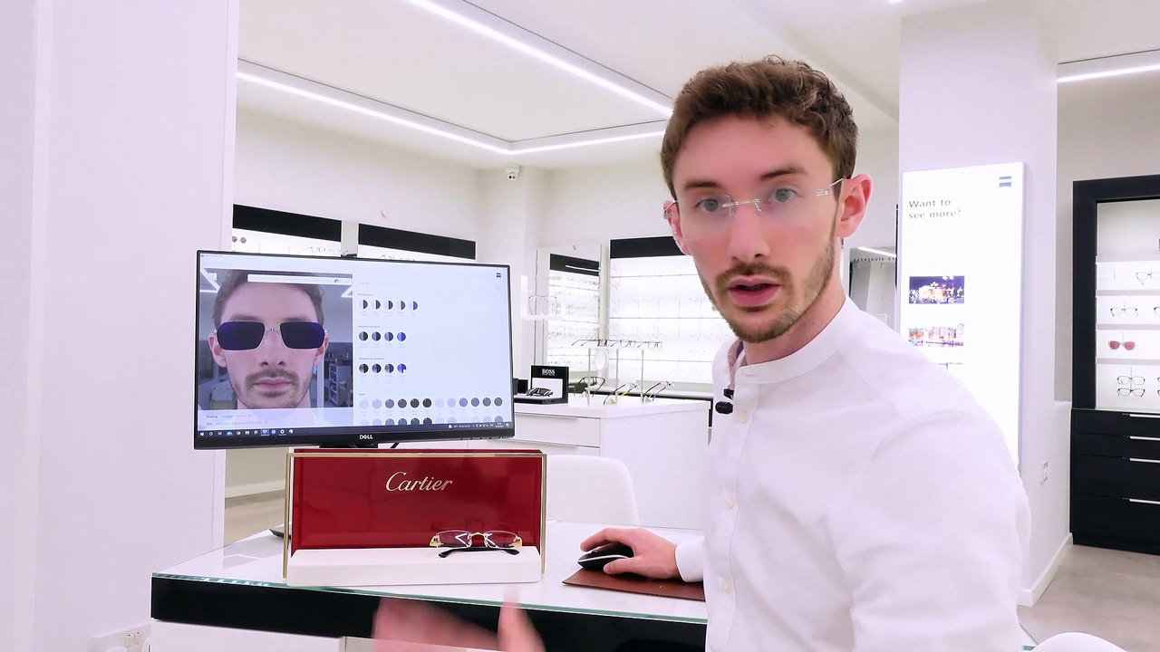 Why Cartier rimless glasses ALWAYS deserve a tint