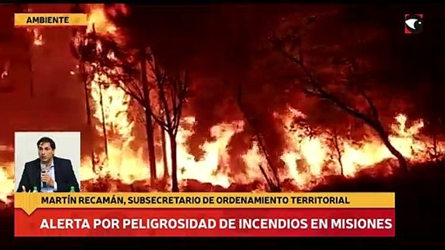 Alerta por peligrosidad de incendios en Misiones