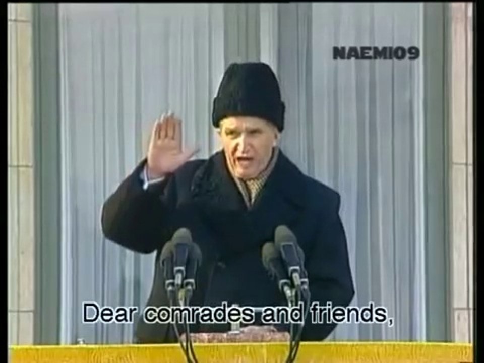 Nicolae Ceausescu LAST SPEECH
