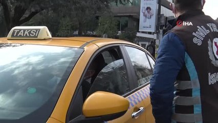 Şişli'de ticari taksilere denetim