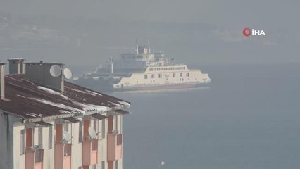 Türkiye'nin en büyük feribotunun Van Gölü'ndeki sisli yolculuğu