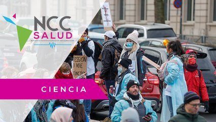 Personal sanitario de Bruselas se manifiesta para exigir mejores condiciones