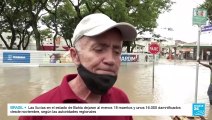 Inundaciones en Brasil dejan al menos 18 muertos y miles de damnificados