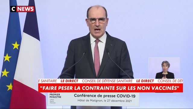 Jean Castex : «Le pass sanitaire va être transformé le 15 janvier prochain en pass vaccinal»