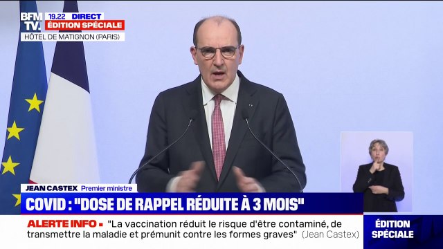 Jean Castex: Le conseil des ministres d'aujourd'hui a adopté un projet de loi qui va transformer le pass sanitaire en pass vaccinal
