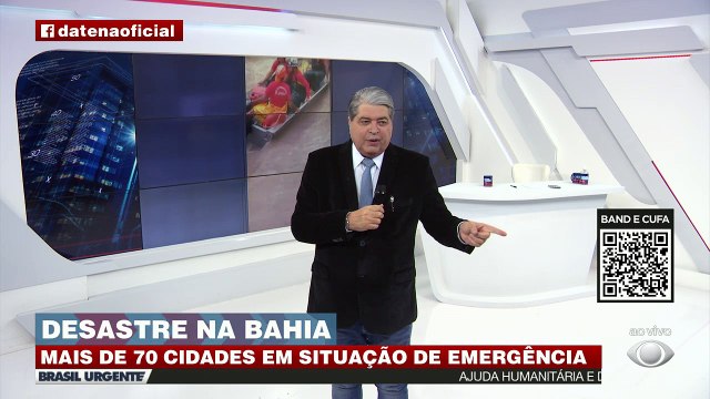 A população baiana precisa de ajuda. Você pode ajudar por meio da campanha Band e Cufa abraçam a Bahia, que conta com o apoio da Frente Nacional Antirracista.