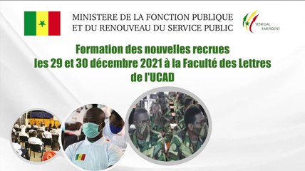 Ministère de la Fonction publique et du Renouveau du Service public: session de  formation au profit des nouvelles recrues
