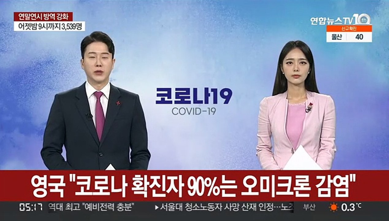 영국 "코로나 확진자 90%는 오미크론 감염"