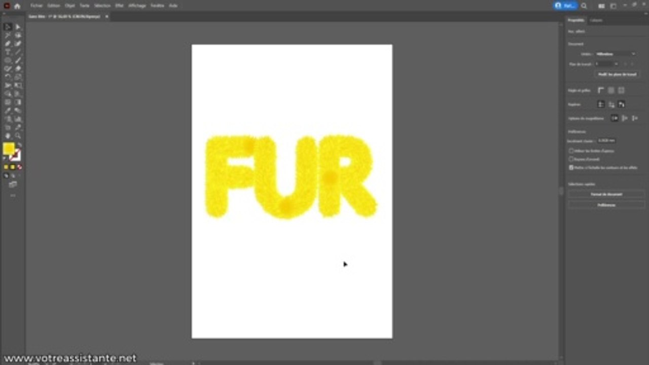 Comment créer un effet fourrure sur Illustrator ?