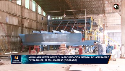 Millonarias inversiones en la tecnificación integral del aserradero
