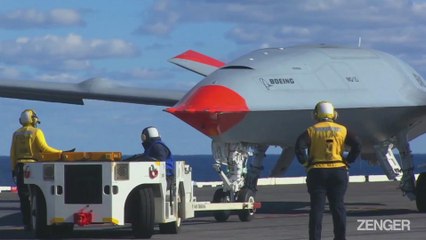 Navy Tests Worlds First Carrier-Based Unmanned Plane On USS George H W Bush.mp4