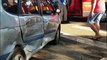 Criança fica ferida em forte colisão entre carros no Centro de Cascavel