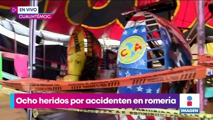 Supervisan juegos mecánicos de romería en la Cuauhtémoc tras accidente