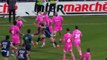 TOP 14 - Essai de Vincent RATTEZ (MHR) - Biarritz Olympique - Montpellier Hérault Rugby - J13 - Saison 2021:2022