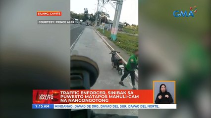 Traffic enforcer, sinibak sa puwesto matapos mahuli-cam na nangongotong | UB