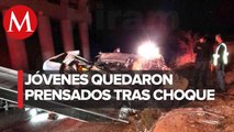 Mueren cinco jóvenes en accidente automovilístico en Sonora