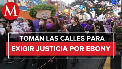 Colectivo se manifiesta en Atlixco para exigir justicia por la muerte de Ebony Ortíz