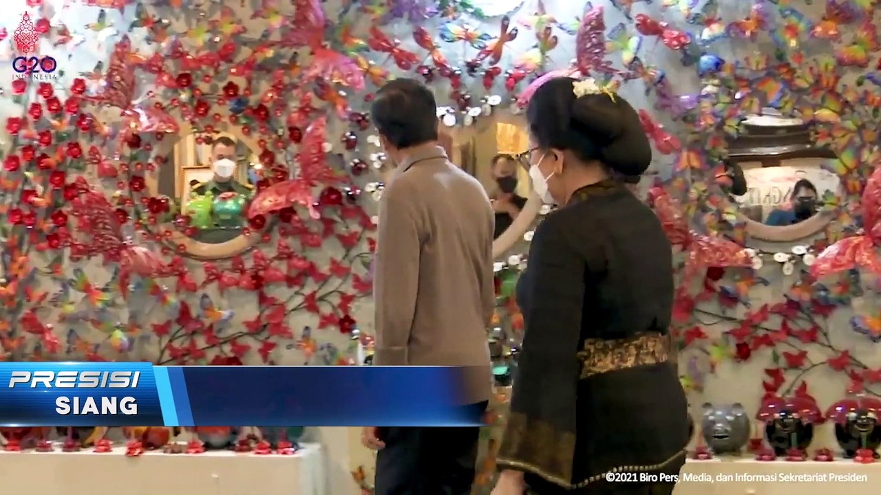Presiden Jokowi Tinjau Pameran Industri Kecil Menengah Bali Bangkit, Denpasar