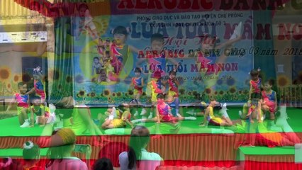 MÚA EAROBIC NHÀ MÌNH RẤT VUI-MẦM NON HƯƠNG TRÀ