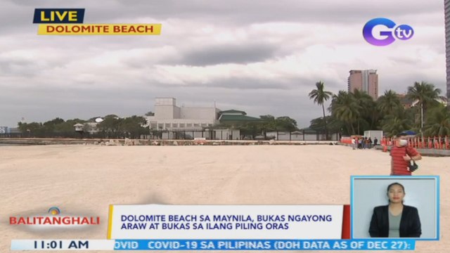 Dolomite Beach sa Maynila, bukas ngayong araw at bukas sa ilang piling oras | BT